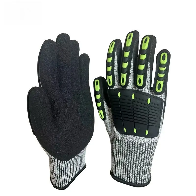 Anticutting Gloves, Grade5 Labor Protection Gloves, Nitrile Anti Slip and Wear-resistant Super Factory Wholesale andDistribution