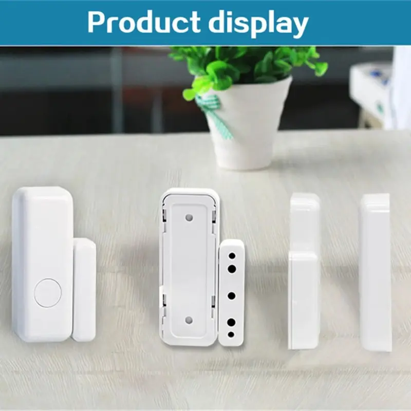 Wireless Door Magnetic Detector, Door and Window Magnetic Induction Door Opening and Closing Alarm, Intelligent Anti-theft Alarm