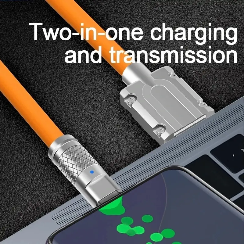 120W 6A Super Fast Charge Type-C Liquid Silicone Cable Quick Charge USB C Lines For Xiaomi Huawei Samsung USB C Phone Data Wire