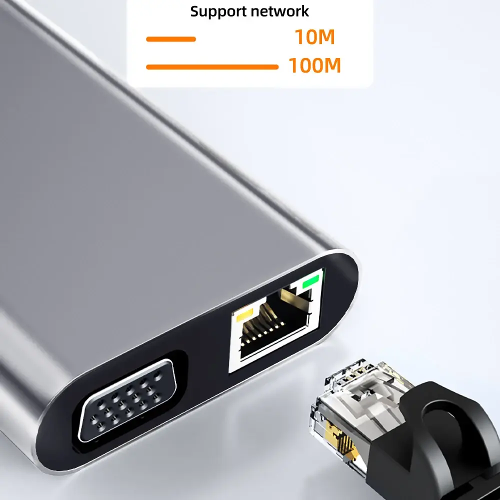 11-in-1 4K USB C 3.0 HUB Dock PD 87W USB C Splitter for MacBook Pro Air HUB Type C to HDMI Compatible USB 3.0 Adapter Type C