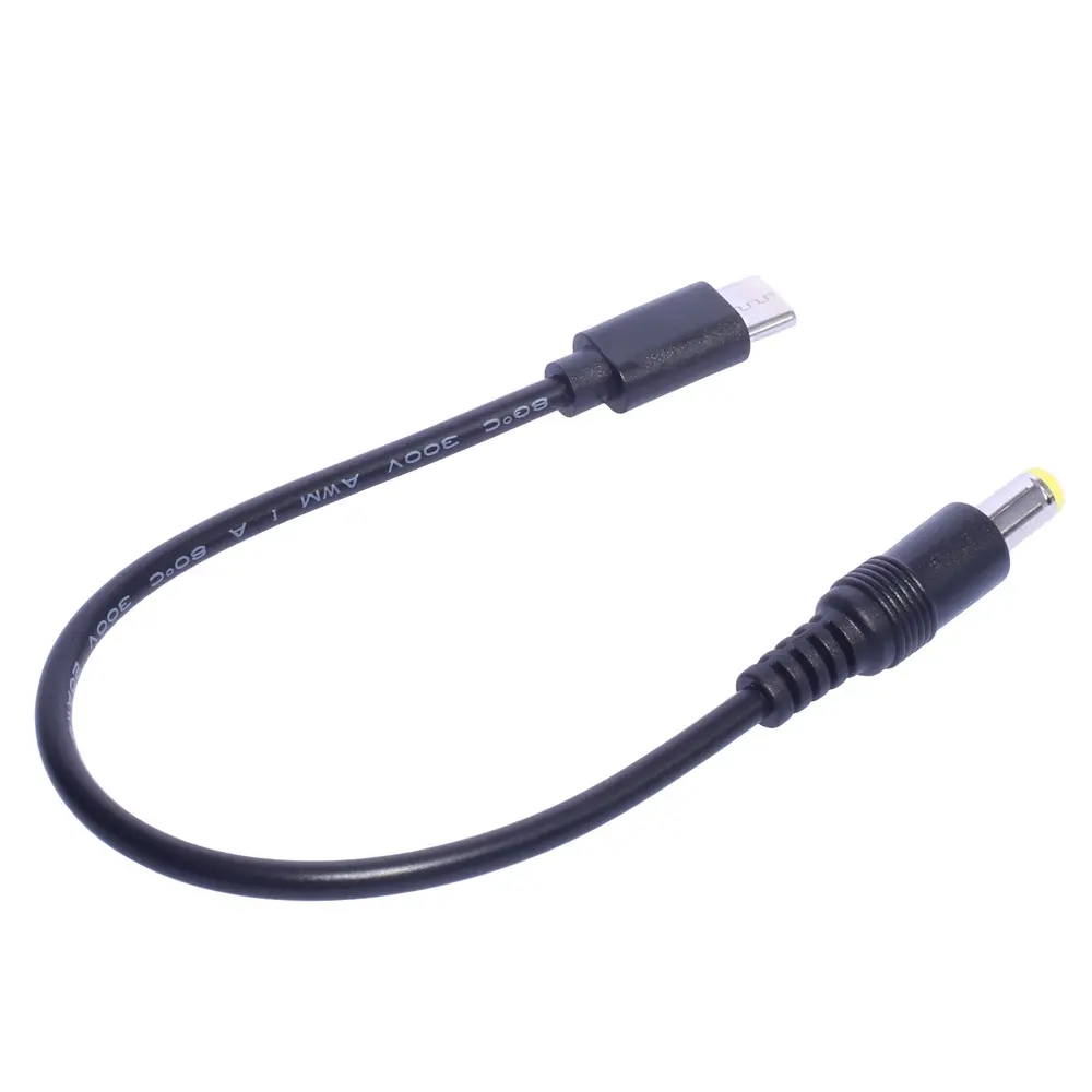5521 Type-C public charging adapter cable 5.5x2.5mm to USB-C camera and mobile phone connection cable