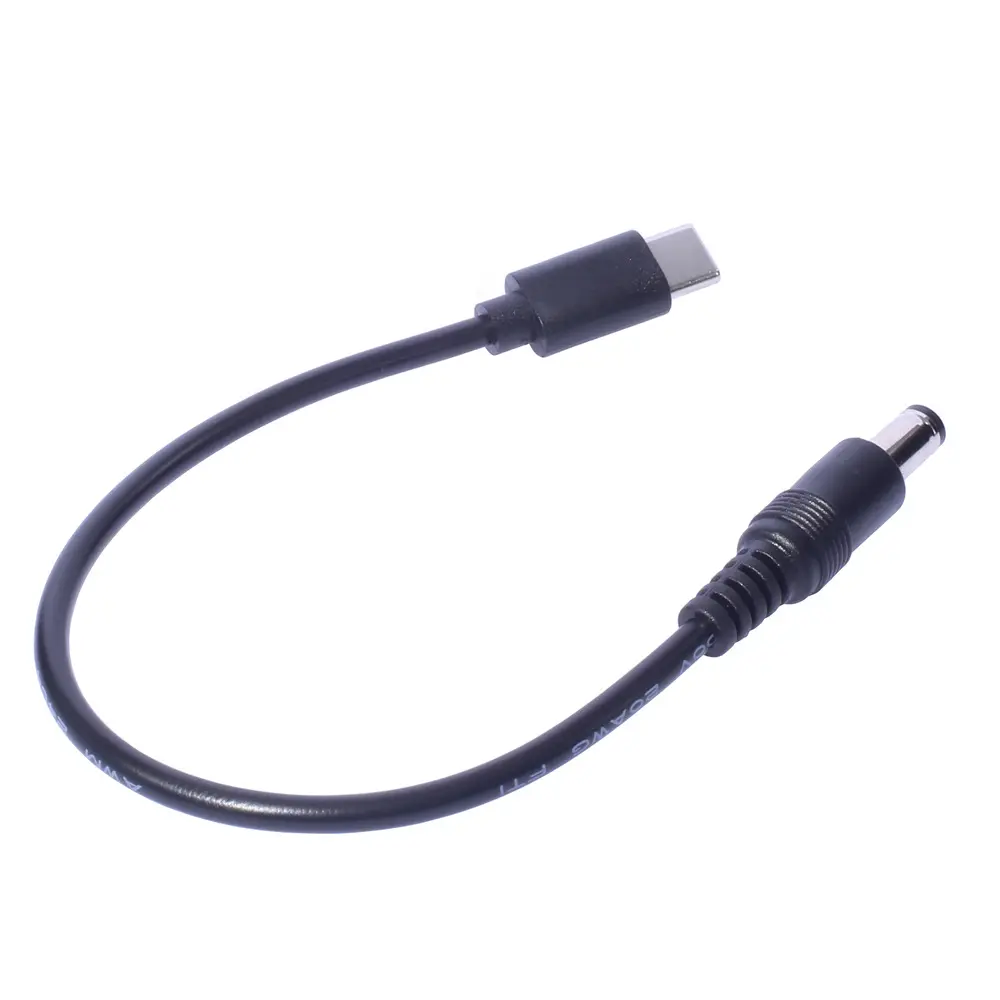 5521 Type-C public charging adapter cable 5.5x2.5mm to USB-C camera and mobile phone connection cable