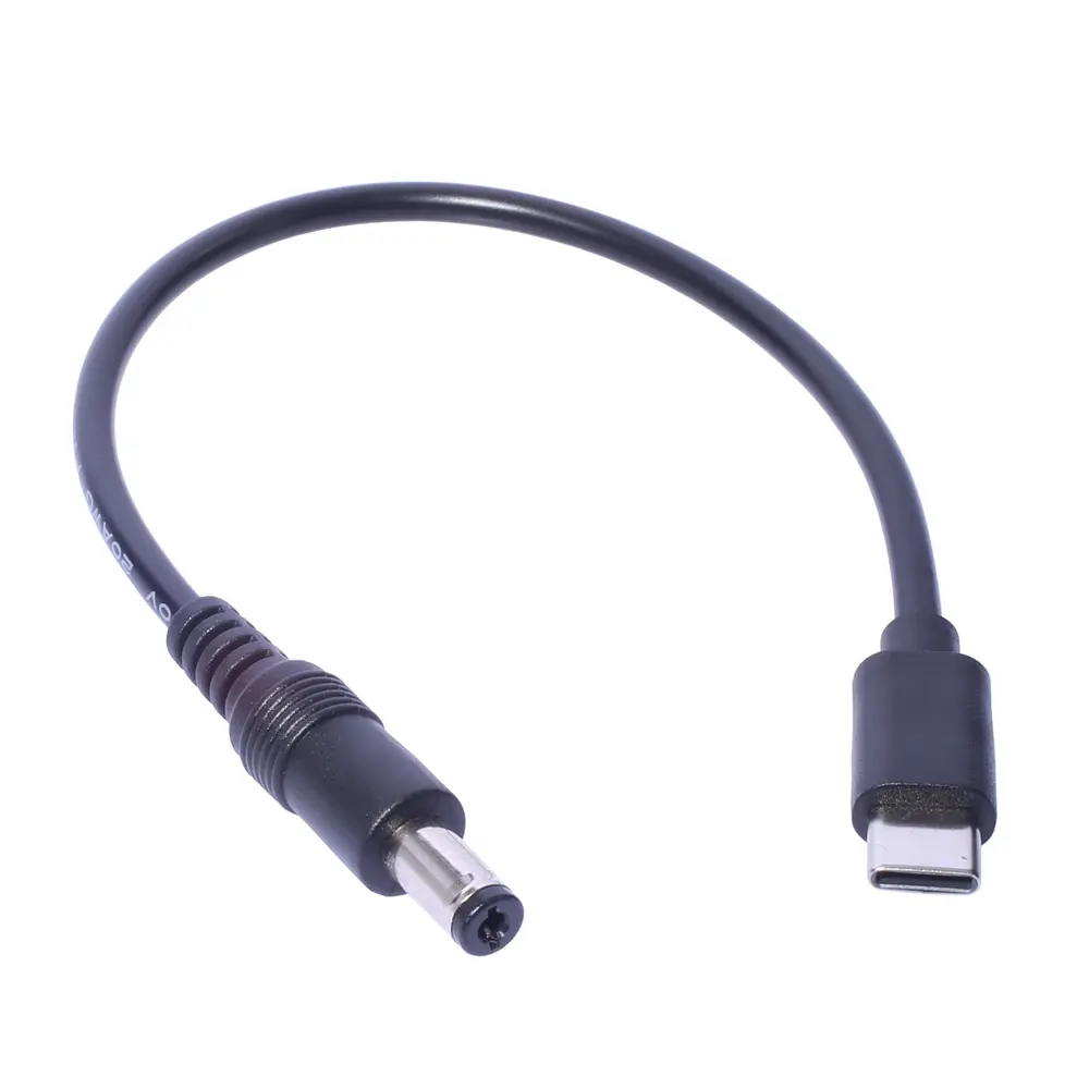 5521 Type-C public charging adapter cable 5.5x2.5mm to USB-C camera and mobile phone connection cable
