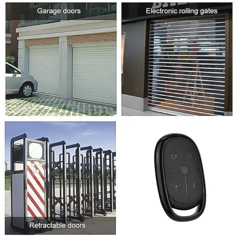433MHz Four Key Copy Remote Control Battery Lane Gate Electric Garage Access Control Key Self Copy Wireless Remote Control