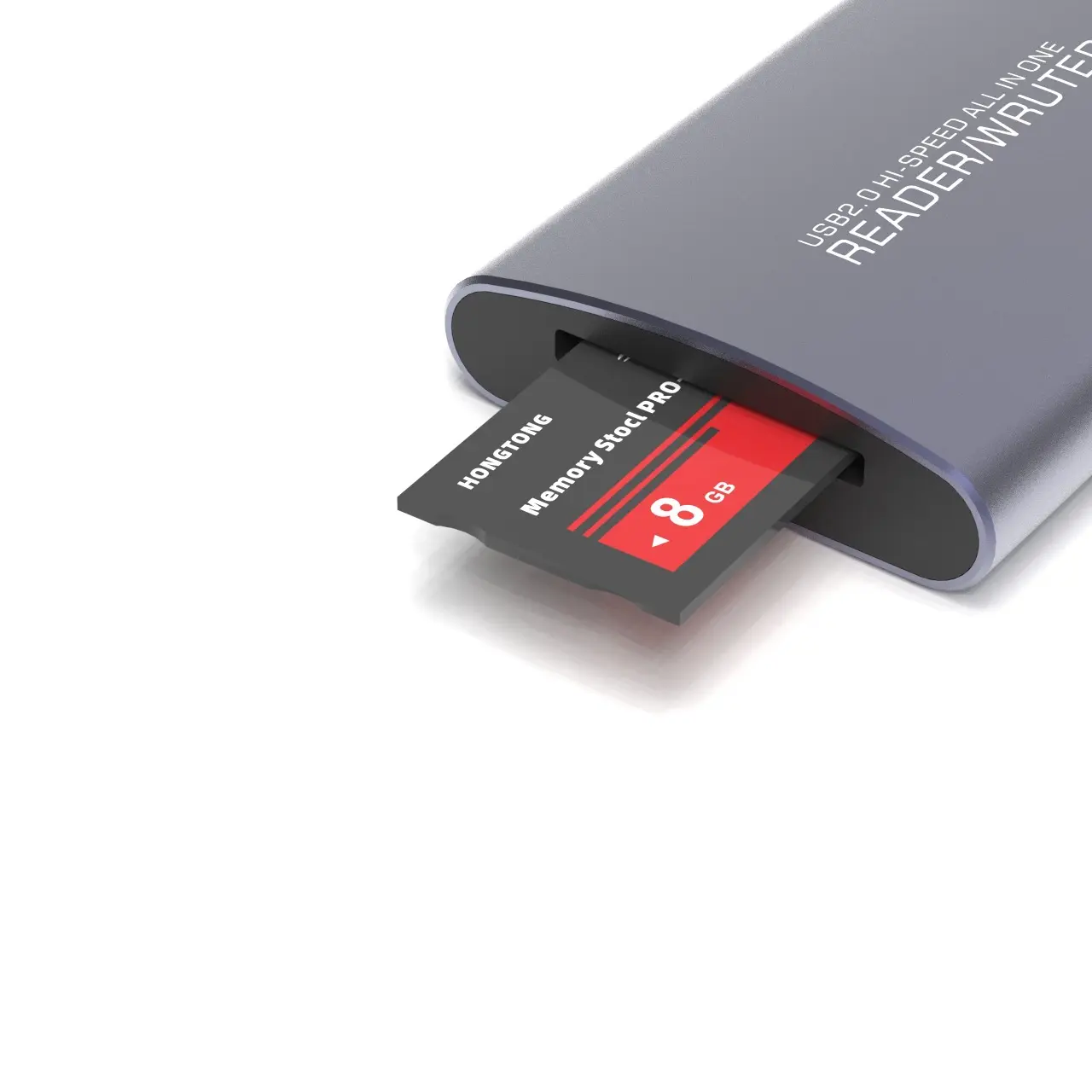 Usb High-speed Ms Multi-functional Cf Card Reader, Sd Aluminum Alloy Tf Computer Six-in-one Xd Card Reader