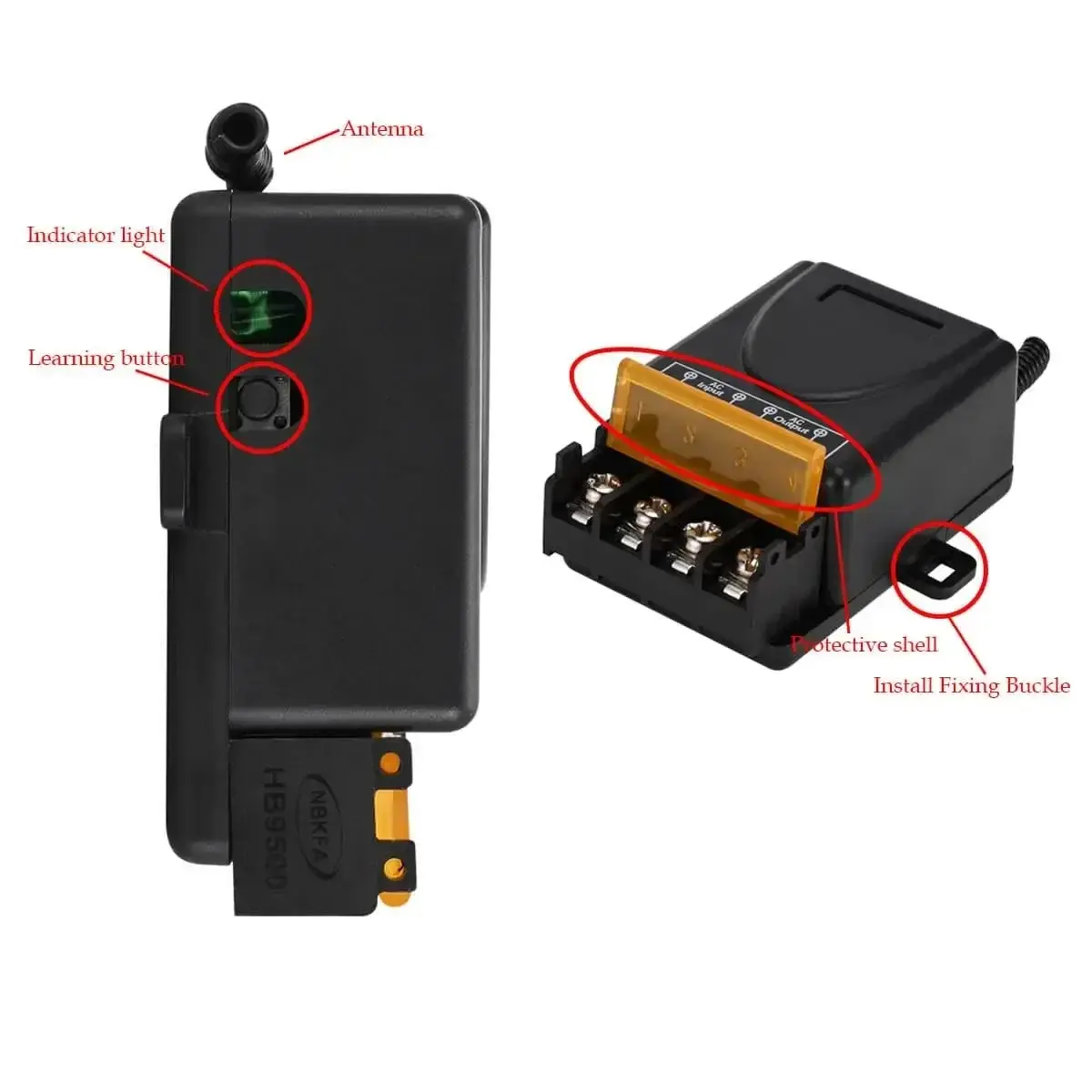 Wireless remote control switch motor 220V water pump wireless switch onboard power supply remote control switch
