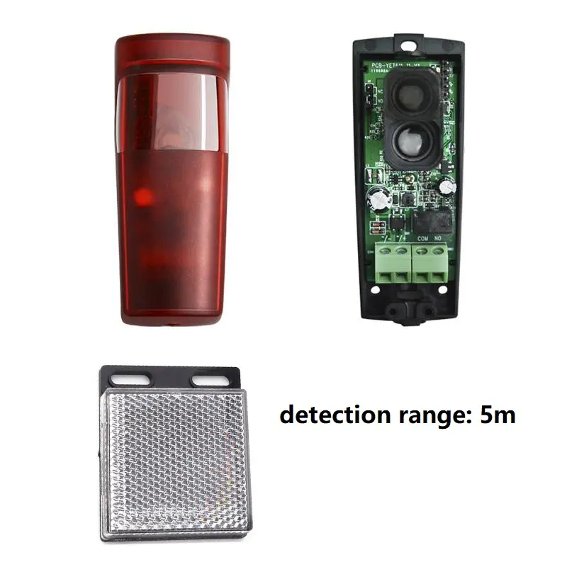 7m or 10m Automated Gate Safe reflective Detector Sensor Swing Sliding Garage Gate Door opener Safety beam Infrared Photocells