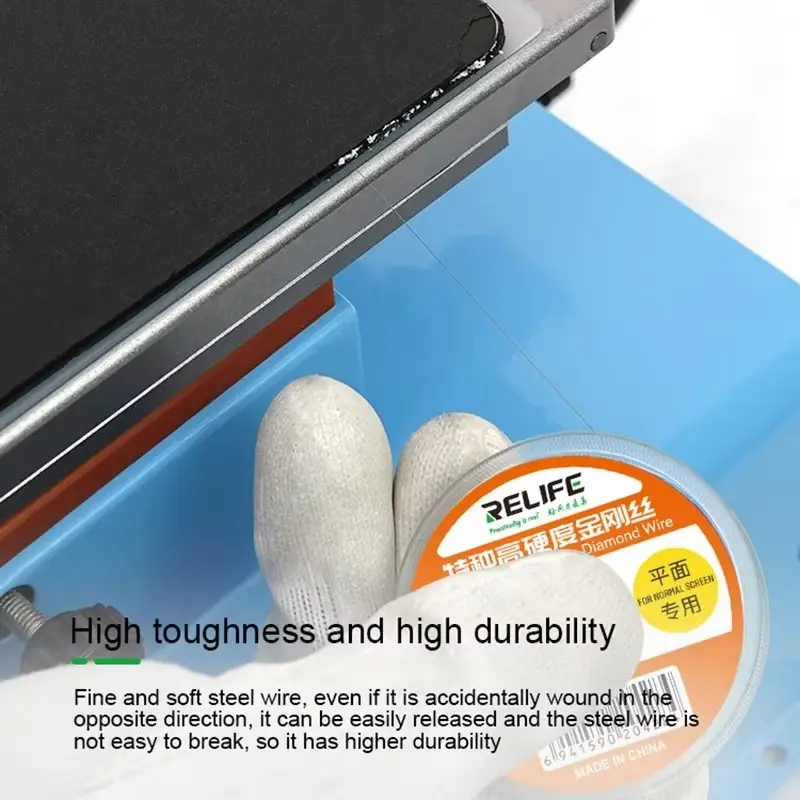 RELIFE RL-059 High Hardness Special Diamond Wire Cutting Molybdenum Wire 0.05mm For Mobile Phone LCD Screen Separation Line