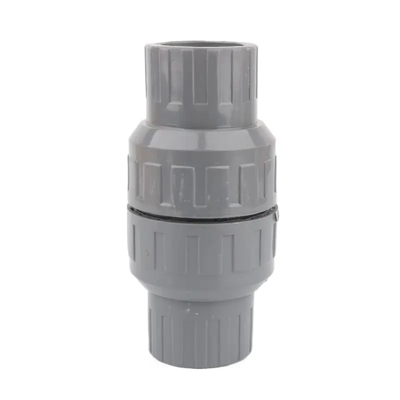 1pc 20/25/32/40/50mm PVC Check Valve Water Pipe One Way No-Return Valve Aquarium Fish Tank Garden Irrigation Pipe Joints