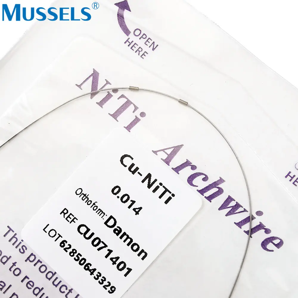 10Packs Orthodontic Arch Wires Dental Cu-NiTi Supper Elastic Archwire Copper Nickel Titanium With Stops Damon Form Round Dentist