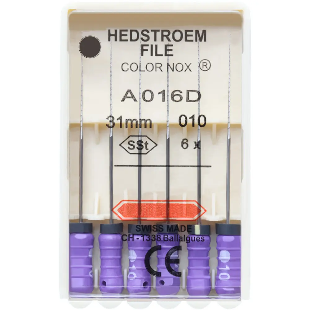 6pcs/Pack 21/25/31mm Dental HEDSTROEM FILE SSt Endo Root Canal H Files Hand Use Endodontic Dentistry Products Instruments Tools