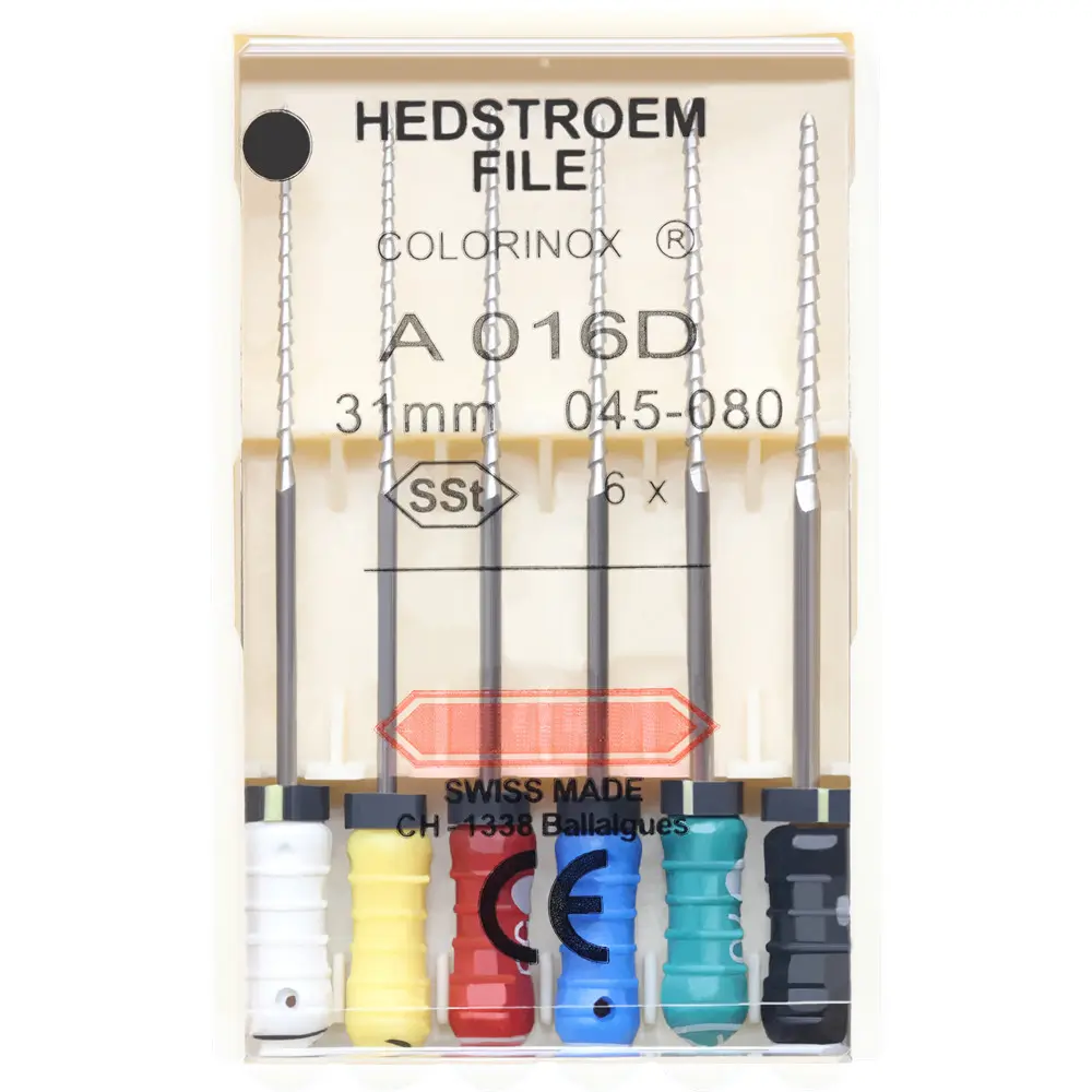 6pcs/Pack 21/25/31mm Dental HEDSTROEM FILE SSt Endo Root Canal H Files Hand Use Endodontic Dentistry Products Instruments Tools