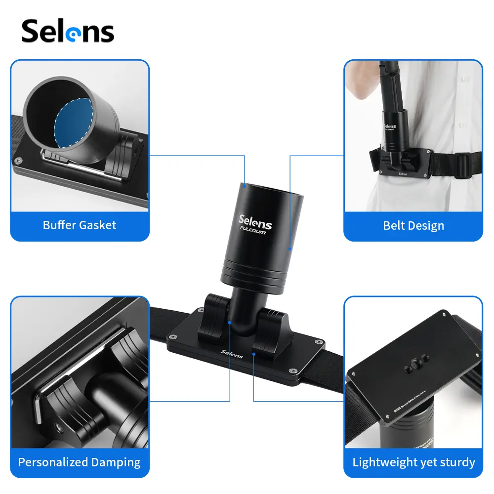 Selens Camera Accessories waistband Strap Follow Focus Aluminum Ring waist Belt Strap Mount Adjustable Action Camcorder Camera