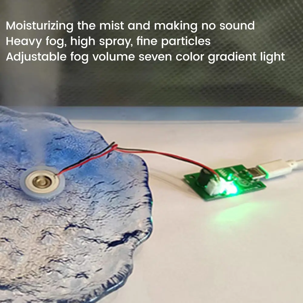 Ultrasonic Atomization Maker 20mm 113KHz Mist Atomizer DIY Humidifier with PCB DC3-12V Mini USB Humidifier Module