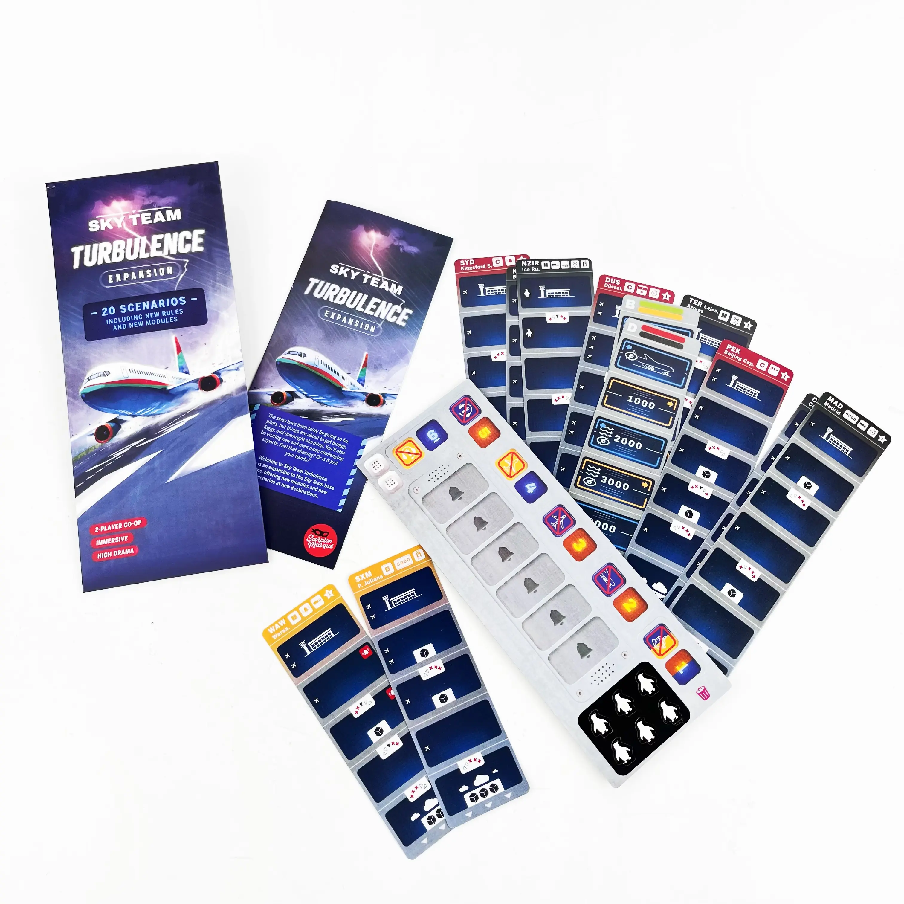 SKY TEAM TURBULENCE EXPANSION 20 SCENARIOS INCLUDING NEW RULES AND NEW MOUDLES