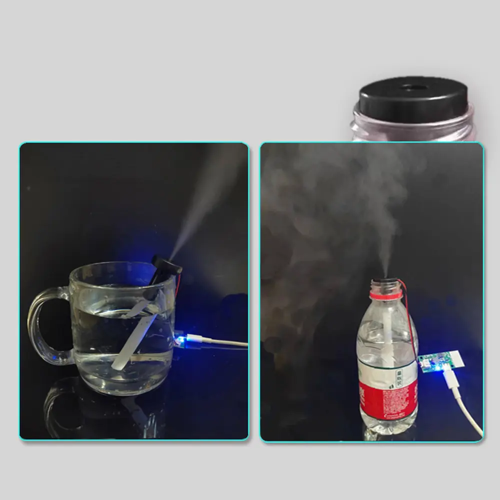 Ultrasonic Atomization Maker 20mm 113KHz Mist Atomizer DIY Humidifier with PCB DC3-12V Mini USB Humidifier Module