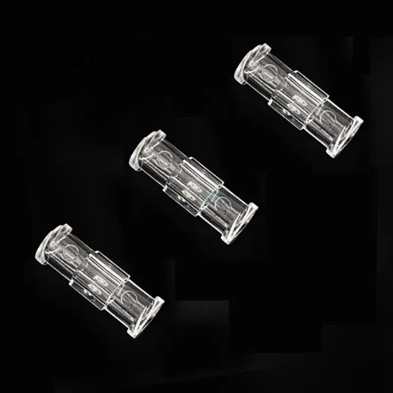 Leak Proof Double Helix Medical Sterile Luer Lock Adapter 10-100PCS Transparent Plastic Syringe Connector Tool Parts