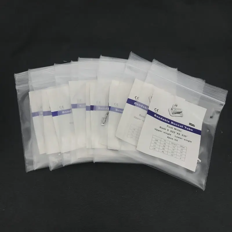 10 Bags Orthodontic Dental Buccal Tube Bondable Roth/MBT/Edgewise 0.022 1st/2nd Dentistry Materials