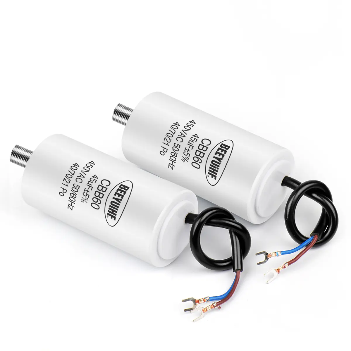 1Pcs CBB60 Motor Run Capacitor 450V 4UF 5UF 6UF 8UF 10UF 12UF 14UF 16UF 20UF 100UF Start Water Pump Washer Air Pump with Screws