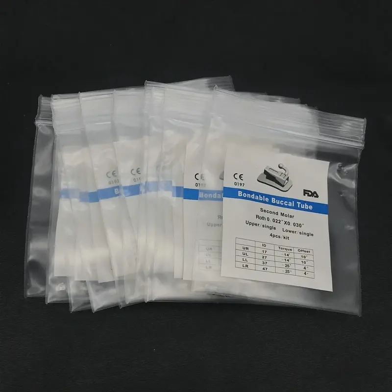 10 Bags Orthodontic Dental Buccal Tube Bondable Roth/MBT/Edgewise 0.022 1st/2nd Dentistry Materials