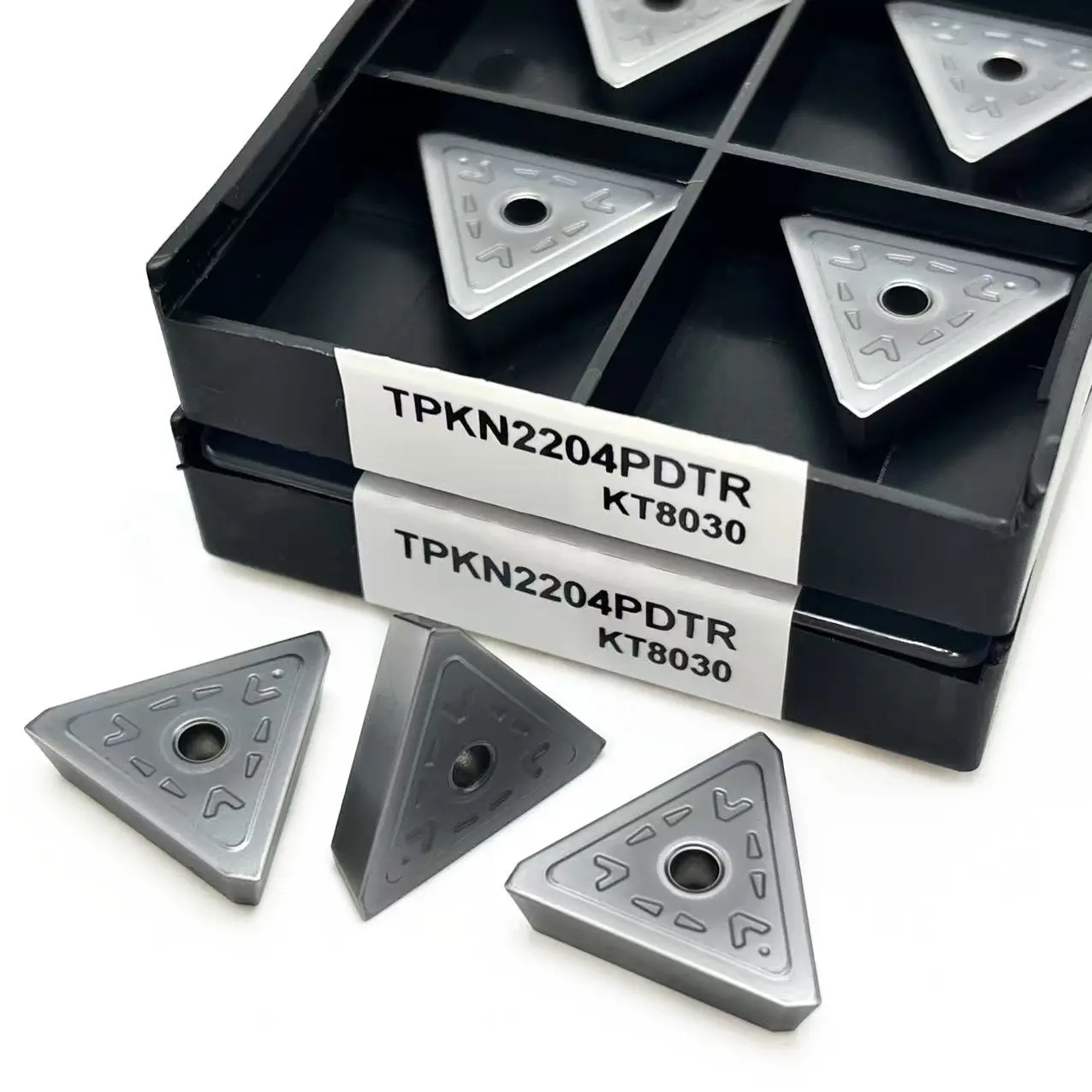 10PCS TPKN2204 TPKN1603 KT8030 Carbide PVD+CVD Coated CNC Stainless Steel External Turning Tool TPKN 2204 TPKN1603PDTR KT8030