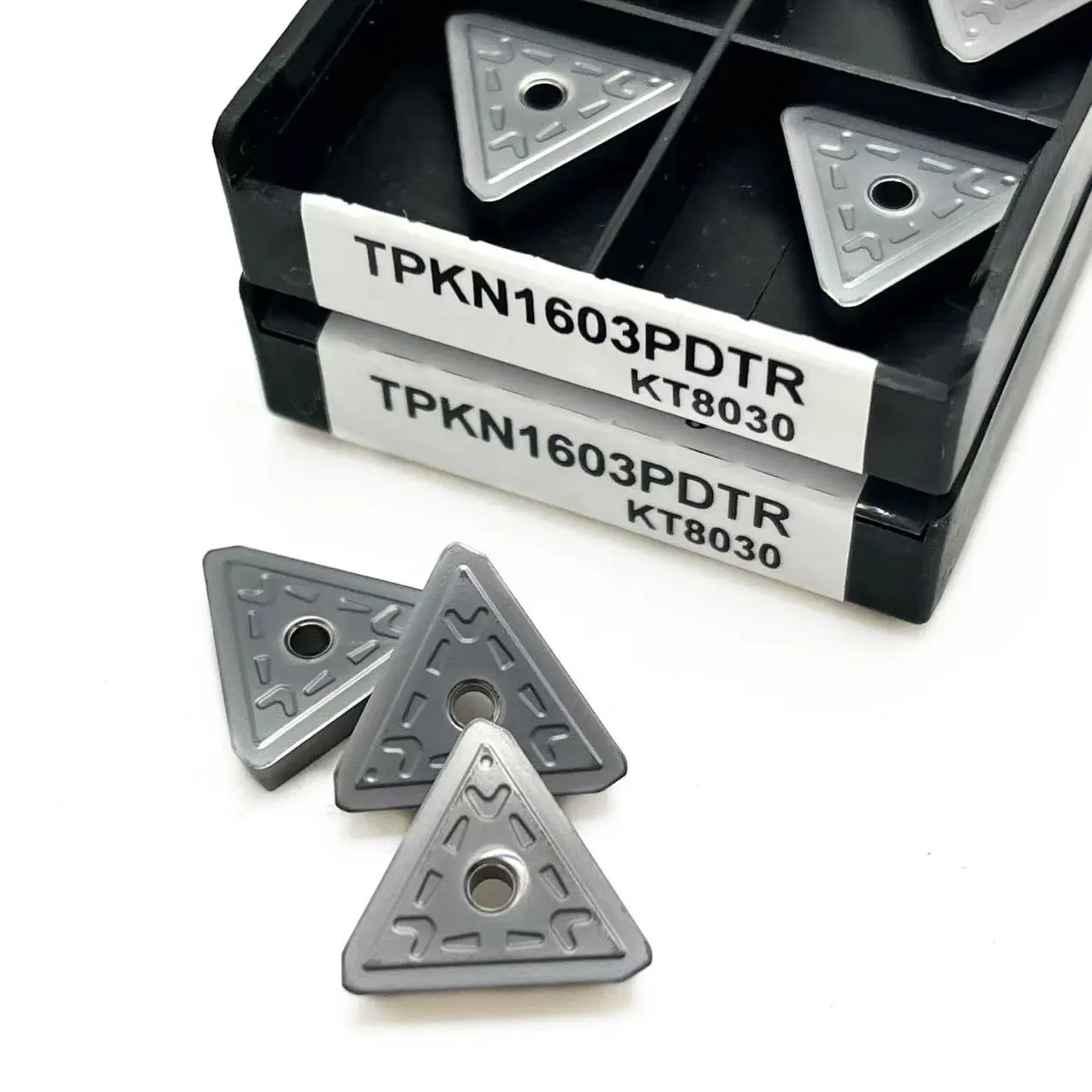 10PCS TPKN2204 TPKN1603 KT8030 Carbide PVD+CVD Coated CNC Stainless Steel External Turning Tool TPKN 2204 TPKN1603PDTR KT8030