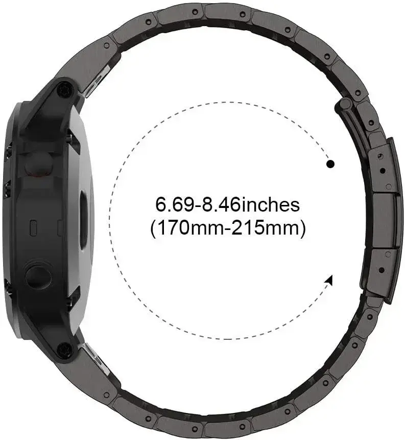 Quickfit Titanium Strap For Garmin 26mm 22mm Fenix 6/6X/6XPro/7/7X/5/5X/5XPlus/3 Metal Release Watch Band For Forerunner 945 935