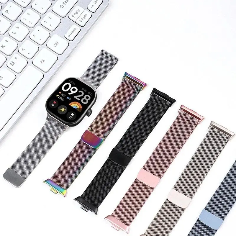 Milanese Loop Strap For Xiaomi Redmi Watch 5/4 Metal Band With TPU Case Screen Protector for Mi band watch9pro/8pro Soft case