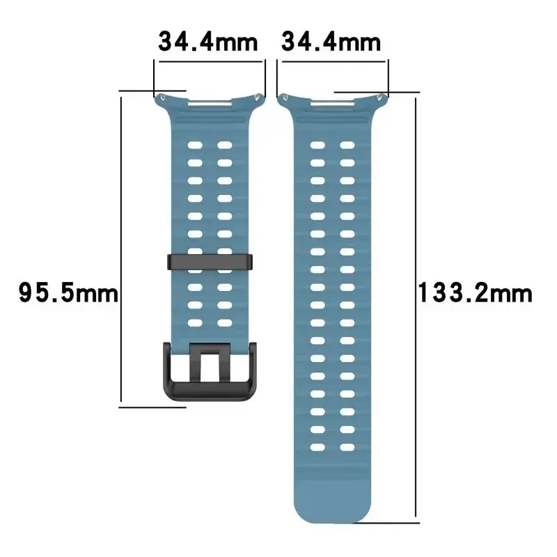 Soft Loop Silicone Bracelet for Samsung Galaxy Watch 7 Ultra 47mm Sports Men Strap for Watch Ultra7 47mm NO Gaps Curved End Band