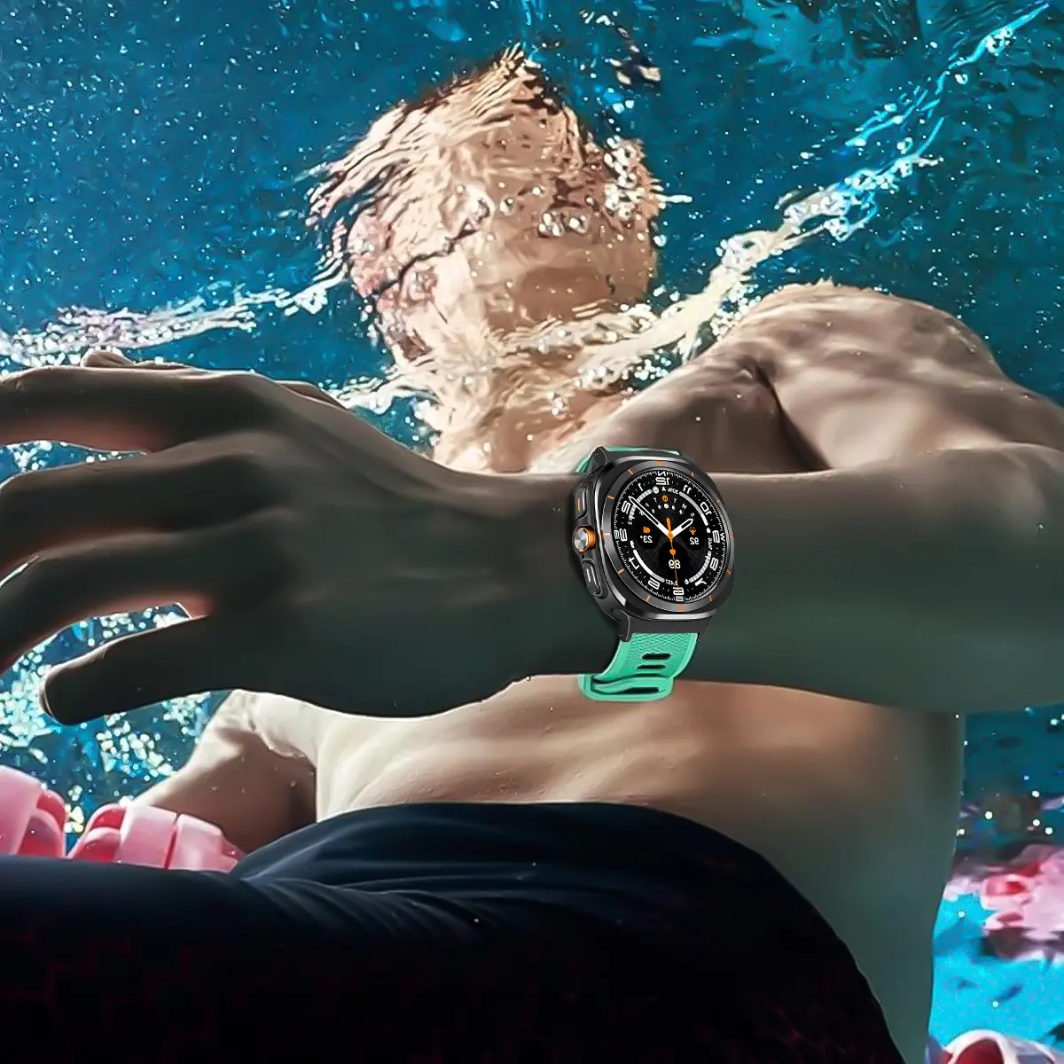 No Gaps Sports Silicone Strap For Samsung Galaxy Watch 7 Ultra 47mm Loop Bracelet For Galaxy Watch ultra Watchband Accessories