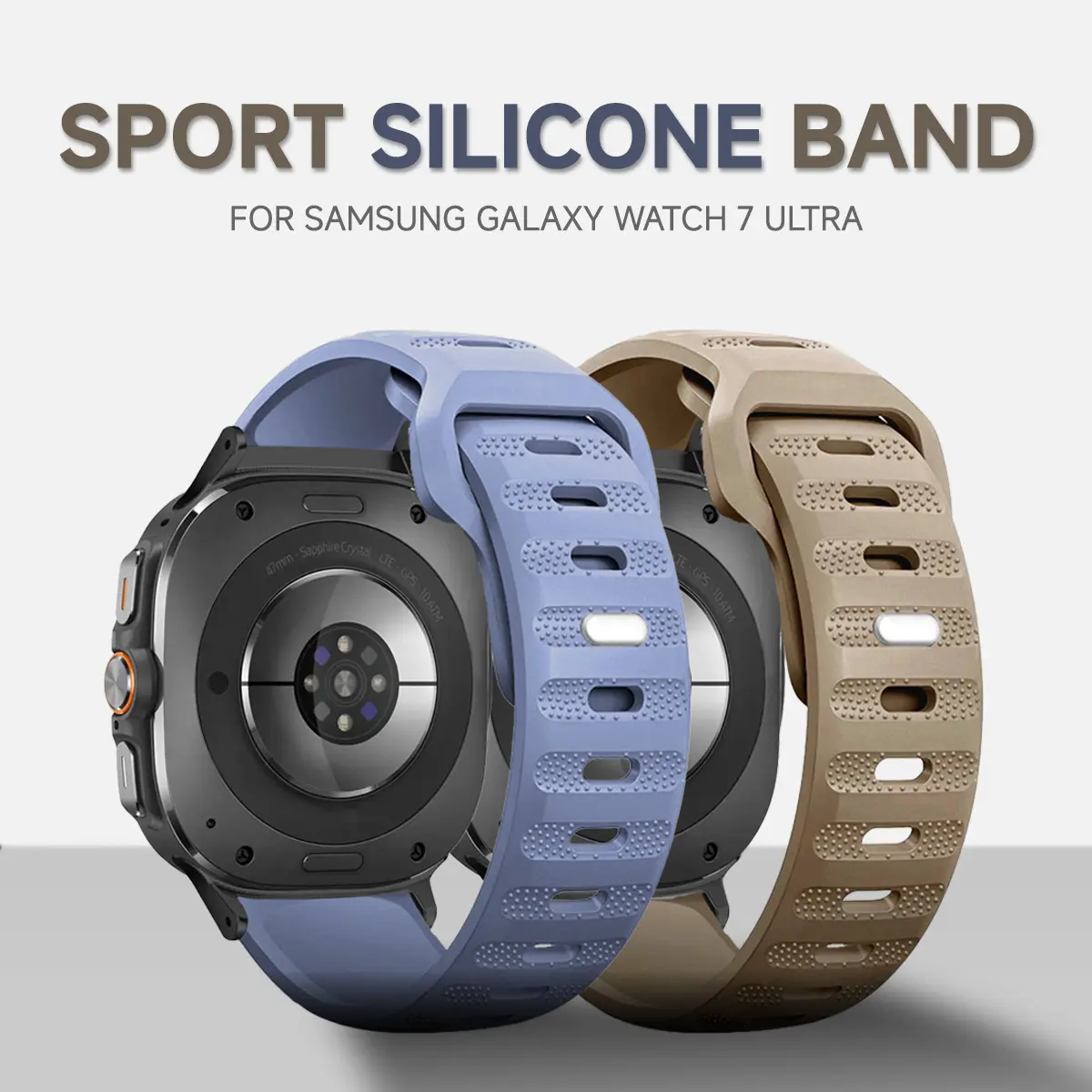 Sport Strap for Samsung Galaxy Watch 7 Ultra 47mm Watchband Silicone Bracelet Correa for Samsung Galaxy Watch 7 Ultra Wristband