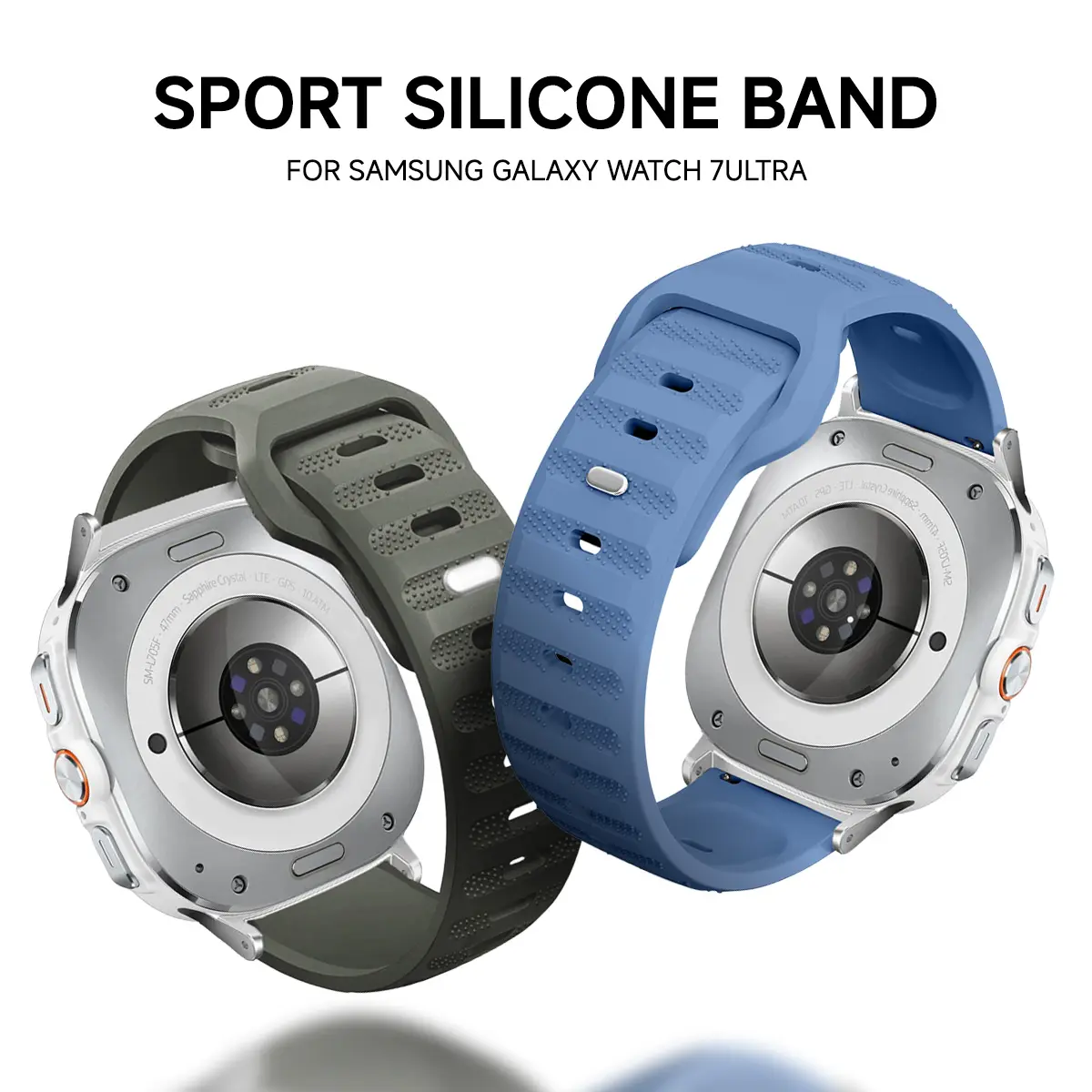Sport Strap for Samsung Galaxy Watch 7 Ultra 47mm Watchband Silicone Bracelet Correa for Samsung Galaxy Watch 7 Ultra Wristband