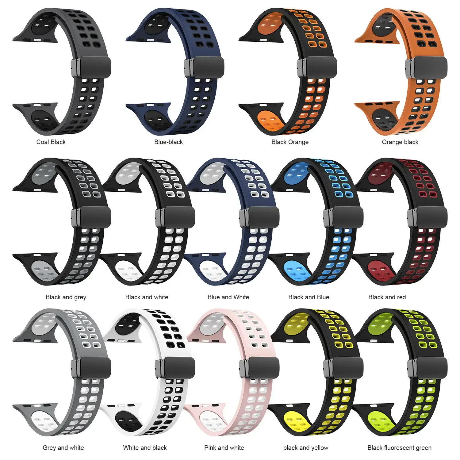 Silicone Magnetic Strap Bracelet For Apple watch ultra2 band 44mm 45mm 49mm 40mm 41mm 42mm 38mm iWatch Series 7 8 9 se 6 5 3