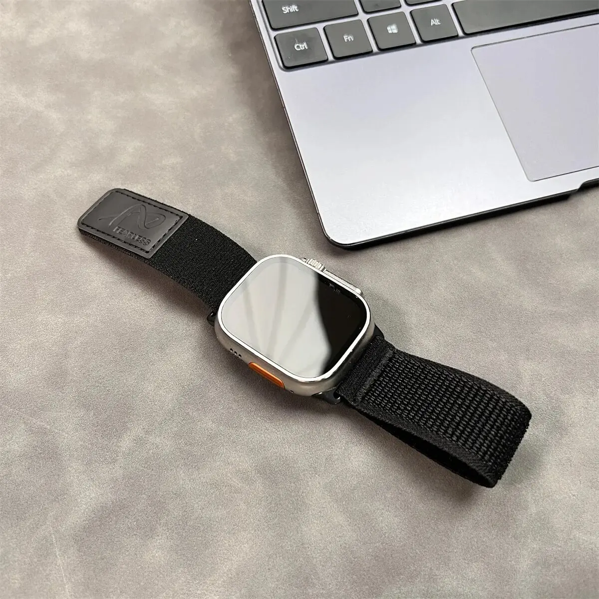 Nylon Leather Strap for Apple Watch Band Ultra 49mm 44mm 45mm 42mm 41mm 40 38mm Sport Watchband Iwatch Serise 9 8 7 6 5 Bracelet