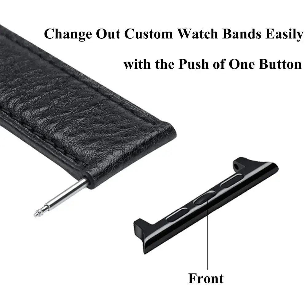 Connector Adapter for Apple Watch Series 6 40mm Band Connectors for Apple Watch 44mm 45/41mm Stainless Steel 8 7 SE 5 4 3 9