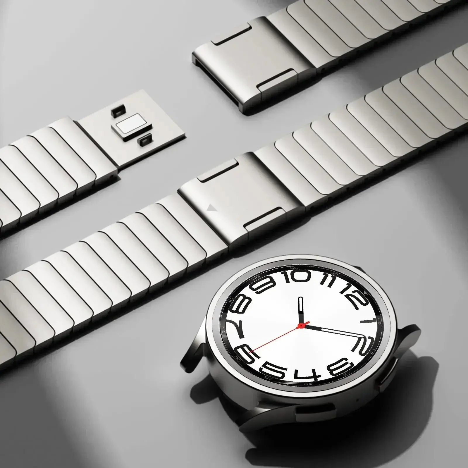 No Gaps Magnetic Strap For Samsung Galaxy Watch 6 Classic 47mm 43mm 5Pro 45mm Luxury Stainless Steel Band For 6/5/4 40mm 44mm