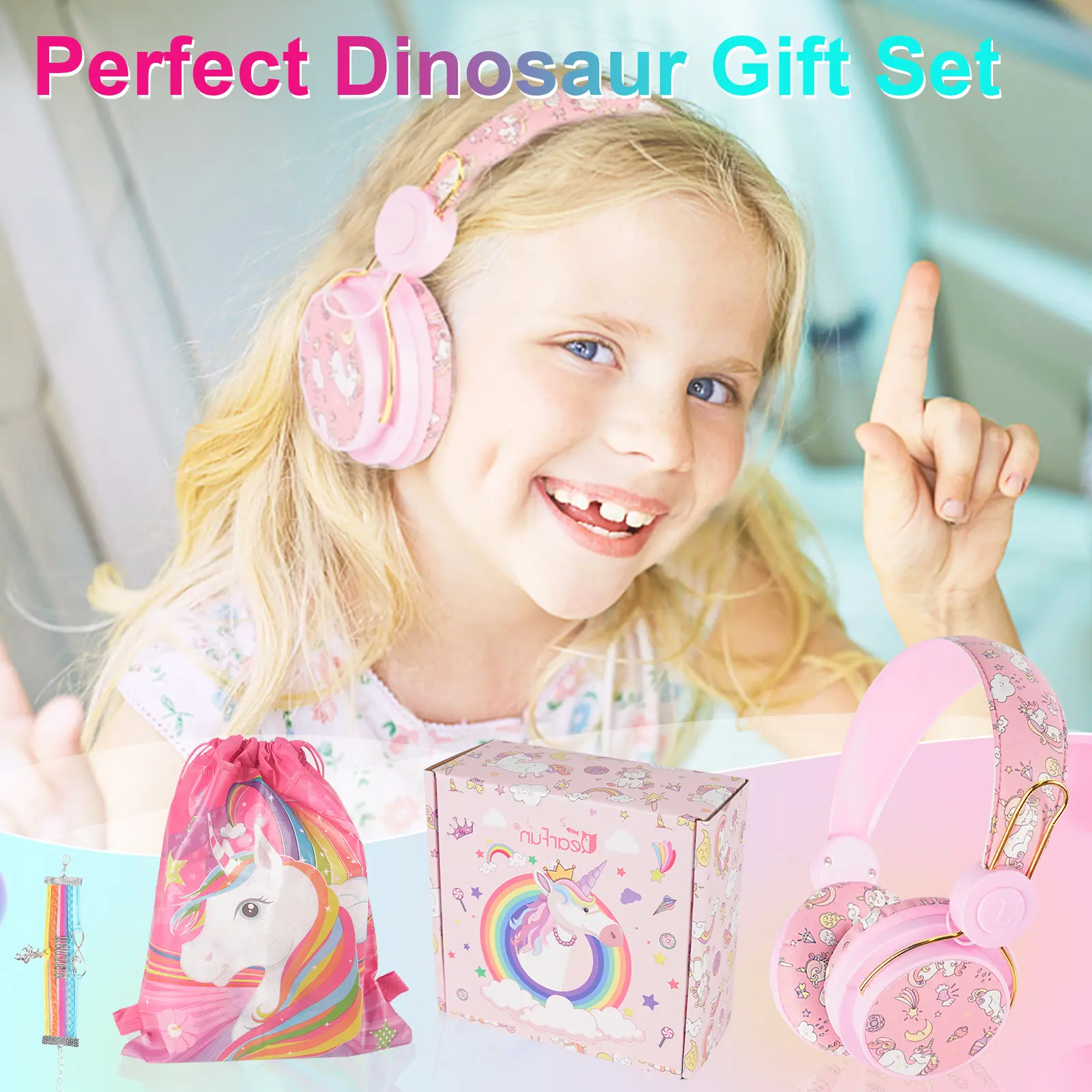 Wired Child Headphones Cartoon Cute Kids Anime Headphones Headset Stereo Music with Micrphone Children's Earphone Christmas Gift