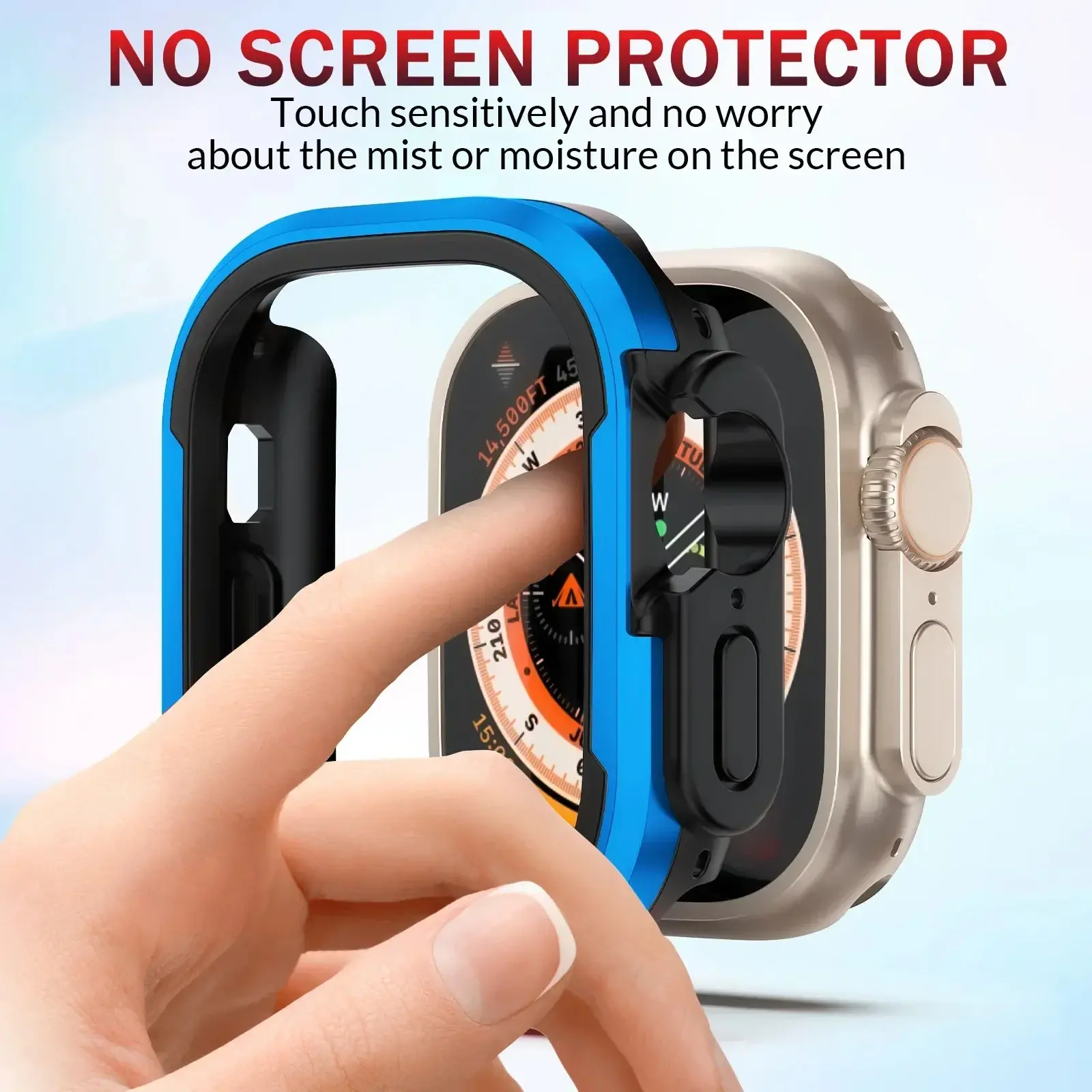 Aluminum alloy Case For Apple Watch Ultra 2 49mm series 10 9 8 7 6 se TPU Bumper+Metal Frame For iWatch 46mm 42mm 45/44/41/40mm