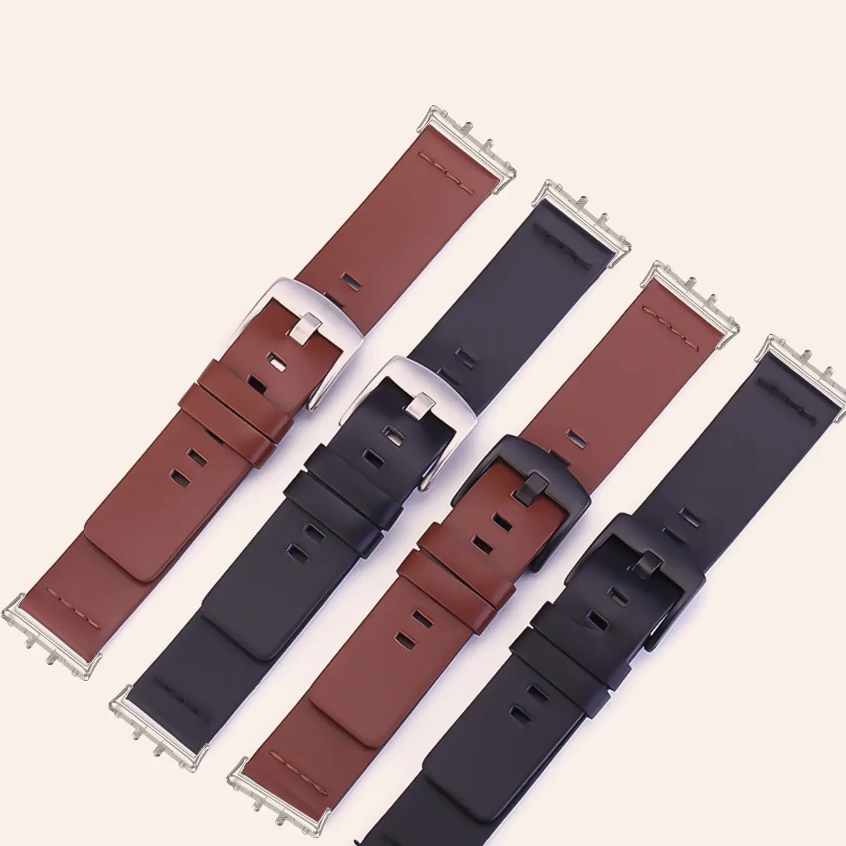 Leather Strap for Samsuang Galaxy Watch Fit 3 Band 18mm Quick Fit Metal Connector Correa for Galaxy Watch Fit 3 Bracelet