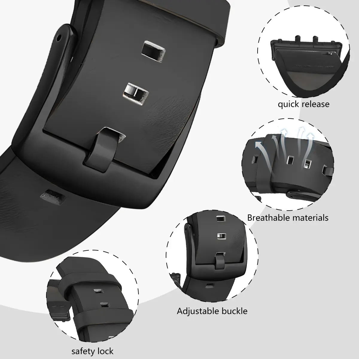 Leather Strap for Samsuang Galaxy Watch Fit 3 Band 18mm Quick Fit Metal Connector Correa for Galaxy Watch Fit 3 Bracelet