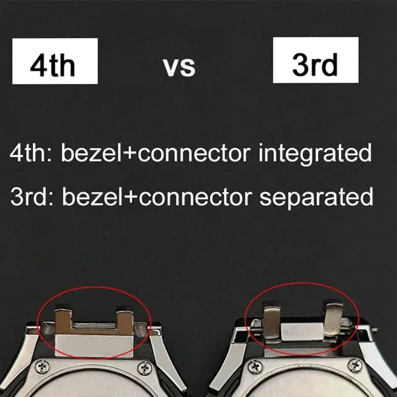 Mod Kit GEN4 Gen5 GA2100 Metal Bezel for G shock Casioak Modification 4th Generation Rubber&Steel Watch Case Strap GA-B2100 2110