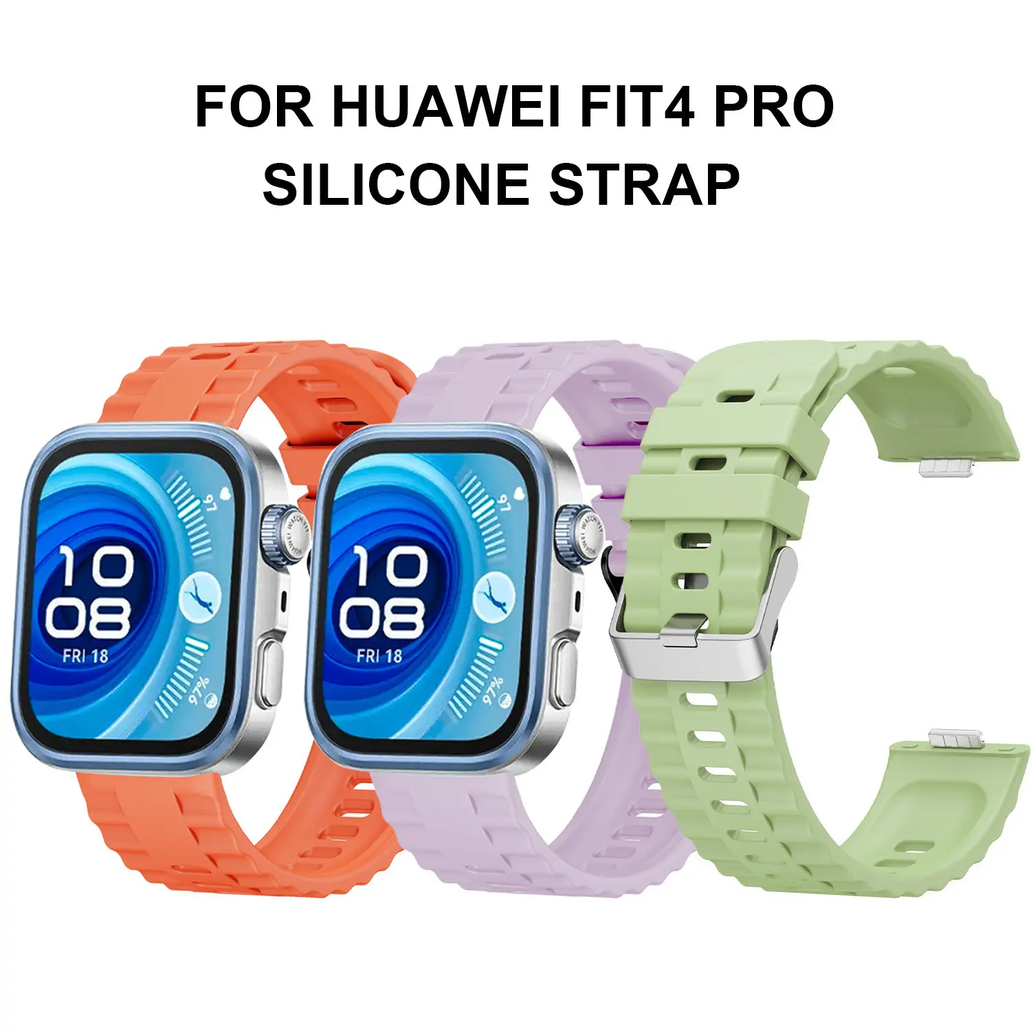 Silicone Strap For Huawei Watch Fit 4 Pro 3 Band Accessories Soft Sports Loop Wristband for Huawei Fit4 Fit 4Pro Fit3 Bracelet