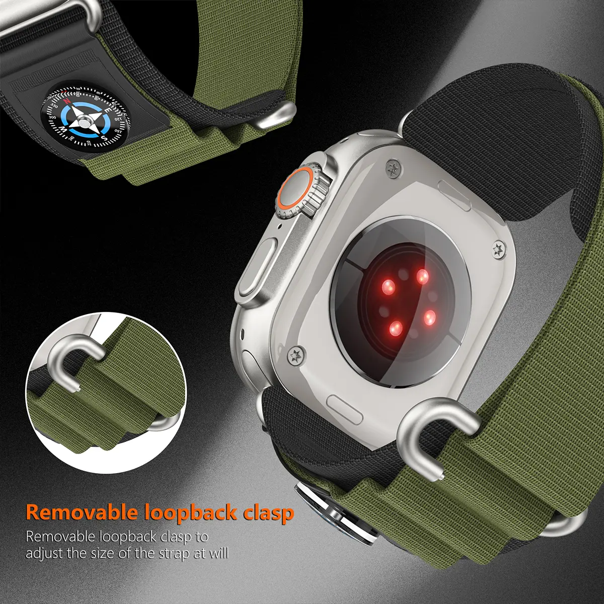 Sports Nylon Band for Apple Watch Ultra 49mm 46mm 42mm 44 45 38 40 Alpine Loop bracelet Correa iWatch Series 10 9 7 6 5 4 8 SE 3