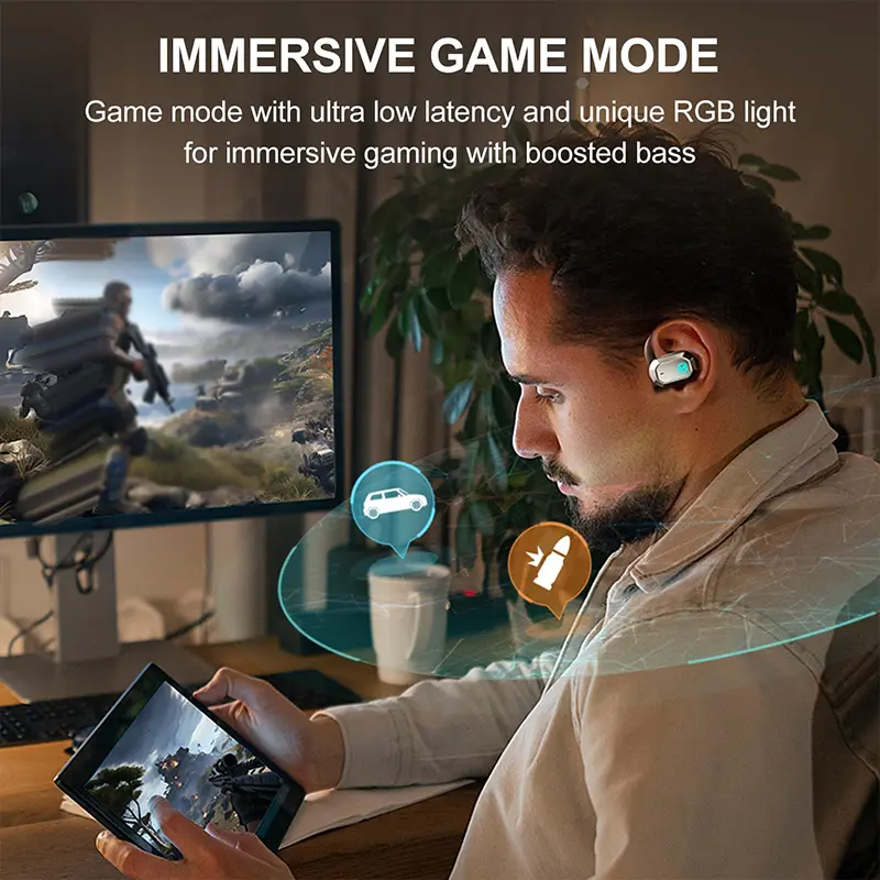 Edifier Air 2 Open Ear Earphones Wireless Bluetooth Earbuds HECATE Gaming Headphones Low Latency Game Modes Bluetooth 5.3