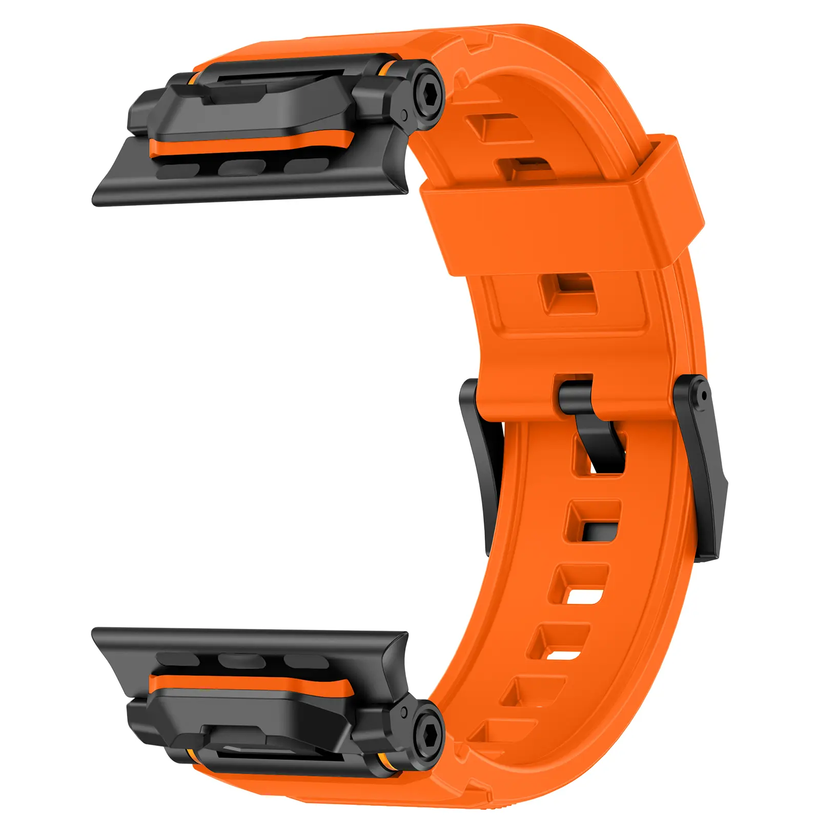 Rubber Band for Apple Watch Ultra 2 49mm Series 10 46mm 9 8 7 se 6 5 4 Titanium Orange Silicone Strap for iWatch 45mm 44mm 49mm