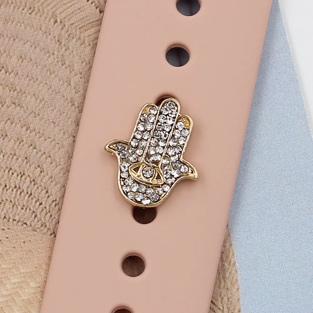 Silicone Strap Metal Decorative Nail For Apple Watch Personalized Interesting Decorative Jewelry Charm Stud Accessorie For watch
