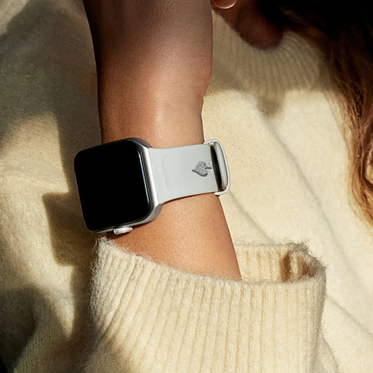 Silicone Strap Metal Decorative Nail For Apple Watch Personalized Interesting Decorative Jewelry Charm Stud Accessorie For watch