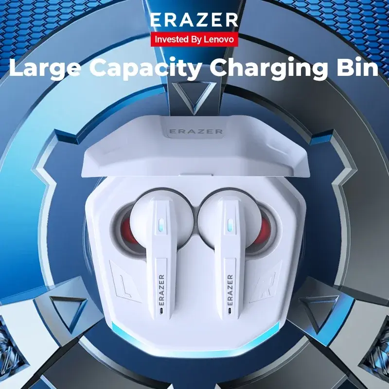 ERAZER XT86 Gaming Earphone Bluetooth 5.4 ERAZER Wireless Headphones Stereo Sound Headsets with Mic Low Latency Lenovo Earbuds