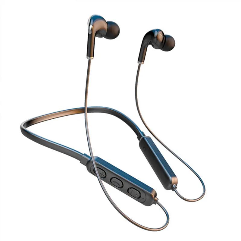 New Style Hanging Neck Sports Wireless Bluetooth Headset Earphone Binaural Running Mini Neck Hanging Music Bluetooth 5.0 In Ear