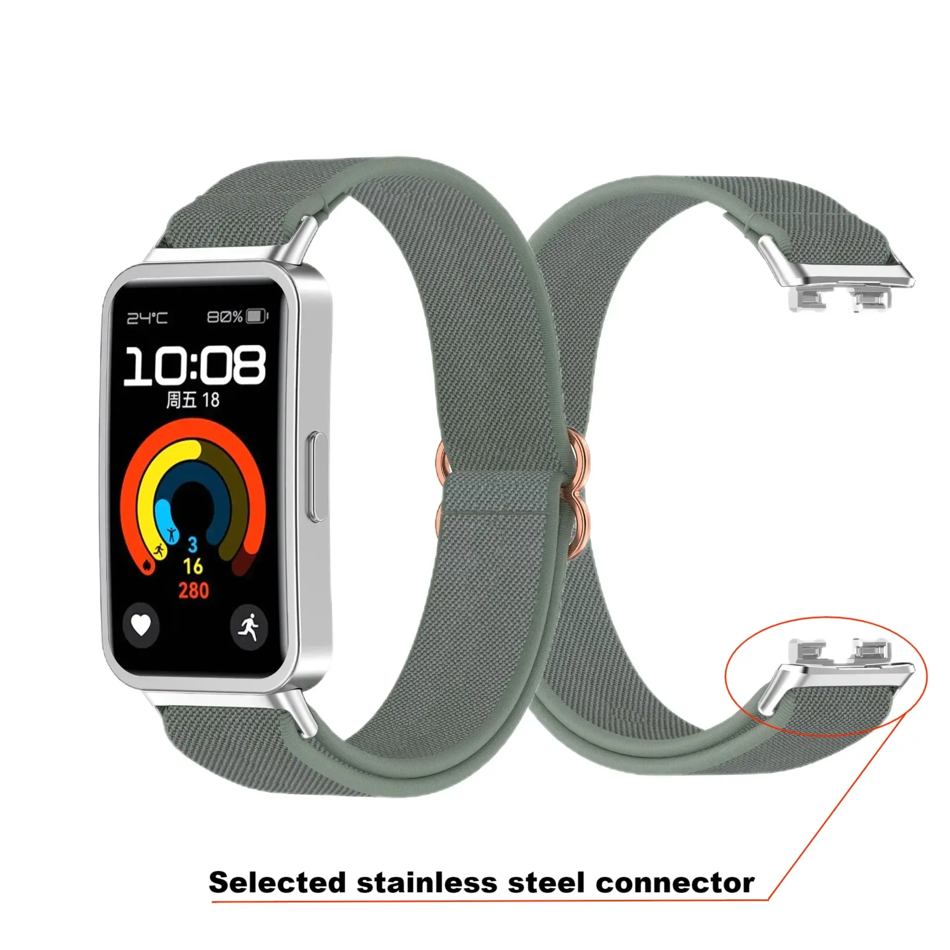 Nylon straps For Huawei Band 10/9/8 Strap Accessories Scrunchie Sport Elastic bracelet pulseira correa for Huawei Bands 9 8 NFC